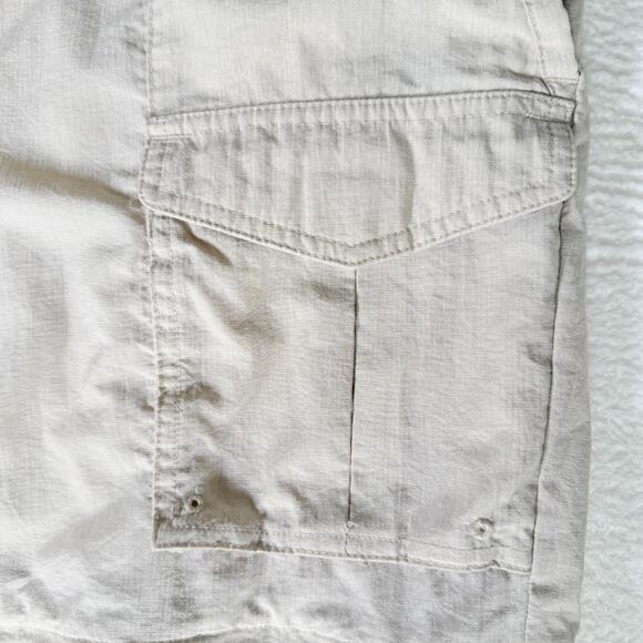 Columbia PFG Pants Mens L 34 Biege Hiking Nylon Convertible Zip Off Gorpcore - Picture 4 of 11